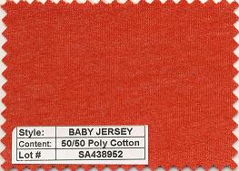 Baby Jersey 50/50 Poly Cotton